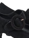 Vorschaubild 2 von Damen Mary Jane Pumps Wildleder Schwarz Größe 38 Elegant
