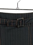 Vorschaubild 2 von Bleistiftrock Damen Schwarz Gr. 34/XS Viskose Wolle Elasthan Gestreift
