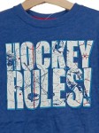 Vorschaubild 2 von T-Shirt Kinder Gr. 110 Blau Baumwolle Polyester Schriftzug Sport