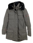 Vorschaubild 1 von Parka Damen Grau Gr. 36/S Polyester Viskose Meliert Outdoor