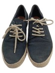 Vorschaubild 2 von Damen Espadrilles Schnürschuhe Blau Leder Größe 37 Casual
