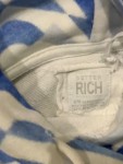Vorschaubild 4 von Damen Hoodie Kapuzenpullover Gr. S blau-weiß Muster