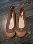 Vorschaubild 2 von Ballerinas Damen Gr. 37 Kariert Mehrfarbig Slip-On Flats