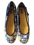 Vorschaubild 5 von Damen Ballerinas Schuhe Blau Kariert Zitronen Muster Slip-On