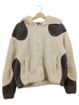 Vorschaubild 1 von Fleecejacke Herren Beige Gr. 52/L Polyester Abstrakt Streetwear Langarm Freizeit
