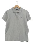 Vorschaubild 1 von Poloshirt Herren Grau Gr. 48/M Baumwolle Meliert Casual Kurzarm Freizeit