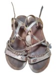 Vorschaubild 4 von Damen Sandalen Riemchensandale Gold Rose Gr. 40 Flach Sommer