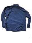 Vorschaubild 2 von Fleecepullover Herren Blau Gr. 54/XL Polyester Uni Sportlich Langarm