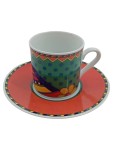 Vorschaubild 1 von HW Collection Espressotasse mit Unterteller Porzellan Bayern bunt