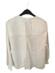 Vorschaubild 3 von Damen Bluse Hemd Weiß Gr. 38 M Baumwolle Minimalistisch