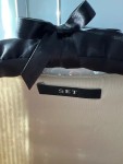 Vorschaubild 3 von Damen Abendkleid Pailletten Gold V-Ausschnitt 3/4-Arm Gr. 38