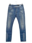 Vorschaubild 1 von Ripped Jeans Herren Blau Gr. W33/50/L Baumwolle Uni Streetwear L33