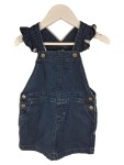 Vorschaubild 1 von Latzkleid Jeanskleid Mädchen Gr. 92 Blau Denim Rüschen