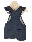 Vorschaubild 2 von Latzkleid Jeanskleid Mädchen Gr. 92 Blau Denim Rüschen
