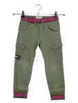 Vorschaubild 1 von Cargohose Kinder Oliv Gr. 122 Baumwolle Uni Casual Freizeit Cargo Jogger