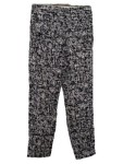 Vorschaubild 3 von Stoffhose Damen Gr. 44 Lyocell Muster schwarz weiß Modern