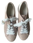 Vorschaubild 2 von Damen Sneaker Low Rosa Leder Gr. 38 Schnürschuh Casual