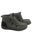 Vorschaubild 1 von Stiefel Herren Gr. 40 Grau Synthetikleder Schnürung 2 cm Casual Alltag