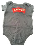 Vorschaubild 2 von Baby Body Kurzarm Logo-Print Blau Gr. 68-80 Baumwolle