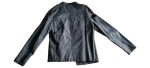 Vorschaubild 2 von Lederjacke Herren Gr. 48/M Grau Polyurethan Uni Modern Langarm Casual