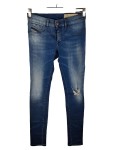Vorschaubild 1 von Ripped Jeans Damen Gr. W27/36/S Blau Baumwolle Uni Casual Livier Knopf