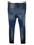 Vorschaubild 2 von Ripped Jeans Damen Gr. W27/36/S Blau Baumwolle Uni Casual Livier Knopf
