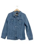 Vorschaubild 1 von Jeansjacke Damen Gr. 44 Blau Strasssteine Hellblau Casual