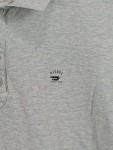 Vorschaubild 2 von Poloshirt Herren Grau Gr. 48/M Baumwolle Meliert Casual Kurzarm Freizeit