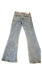 Vorschaubild 2 von Bootcut Jeans Damen Gr. 34 Blau Baumwolle Uni Casual Alltag Reißverschluss