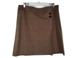 Vorschaubild 1 von Collection Damen Rock kariert Gr. 46 braun Business Midirock