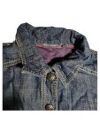Vorschaubild 2 von Jeanskleid Kinder Gr. 152 Blau Baumwolle Uni Casual Alltag Knopf