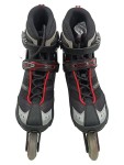 Vorschaubild 2 von Inlineskates Herren Größe 42.5 Schwarz Rot ABEC 5 Composite
