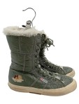 Vorschaubild 1 von Damen Schneestiefel Winterstiefel Oliv Gr. 38 Kunstfell gefüttert