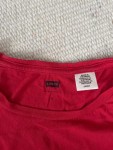 Vorschaubild 3 von Damen T-Shirt Rot Logo-Print Gr. S Baumwolle Casual