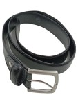 Vorschaubild 1 von Gürtel Ledergürtel 98cm Breite 3cm Schwarz Gr. 95 Uni Klassisch Alltag
