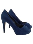 Vorschaubild 1 von Peeptoes Damen Gr. 37 Blau Faux-Wildleder Slip-On 11 cm Elegant
