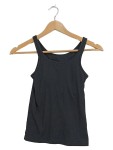 Vorschaubild 1 von Top Kinder Schwarz Gr. 140 Polyester Basic Ärmellos Freizeit Rippstrick