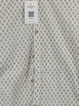 Vorschaubild 2 von Freizeithemd Herren Gr. 36/S Beige Baumwolle Geometrisch Casual
