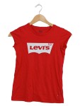 Vorschaubild 1 von T-Shirt Kinder Gr. 140 Rot Logo-Print Kurzarm Baumwolle