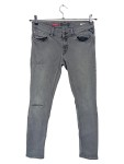 Vorschaubild 1 von Jeans Slim Fit Herren Grau Gr. W28/44/XS Baumwolle Uni Urban Casual Knopf