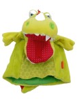 Vorschaubild 1 von Handpuppe Drache grün Plüsch Kaspertheater Kinder Spielzeug