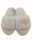 Vorschaubild 2 von Damen Hausschuhe Pantoletten Kunstfell Rosa Größe 40 Slipper