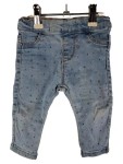 Vorschaubild 1 von Baby Girl Jeans Hose Gr. 74 Hellblau Buchstaben Muster 6-9 Monate