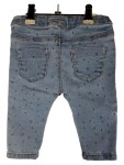Vorschaubild 2 von Baby Girl Jeans Hose Gr. 74 Hellblau Buchstaben Muster 6-9 Monate