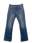 Vorschaubild 1 von Bootcut Jeans Herren Blau Gr. W32/48/M Baumwolle Uni Casual Logo