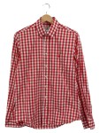Vorschaubild 1 von Trachtenhemd Herren Rot Kariert Gr. S 37, 38 Slim Fit Baumwolle