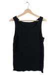Vorschaubild 1 von Unterhemd Herren Gr. XL Schwarz Baumwolle Uni Basic Ärmellos Alltag Logo