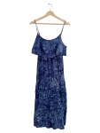 Vorschaubild 1 von Damen Sommerkleid Maxikleid Blau Batik-Muster Gr. 38/M