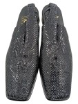 Vorschaubild 2 von Damen Slingback Mules Pantoletten Schlangenoptik Schwarz Gr. 41
