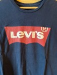 Vorschaubild 2 von Herren T-Shirt Logo-Print Navy Blau Gr. L Batwing
